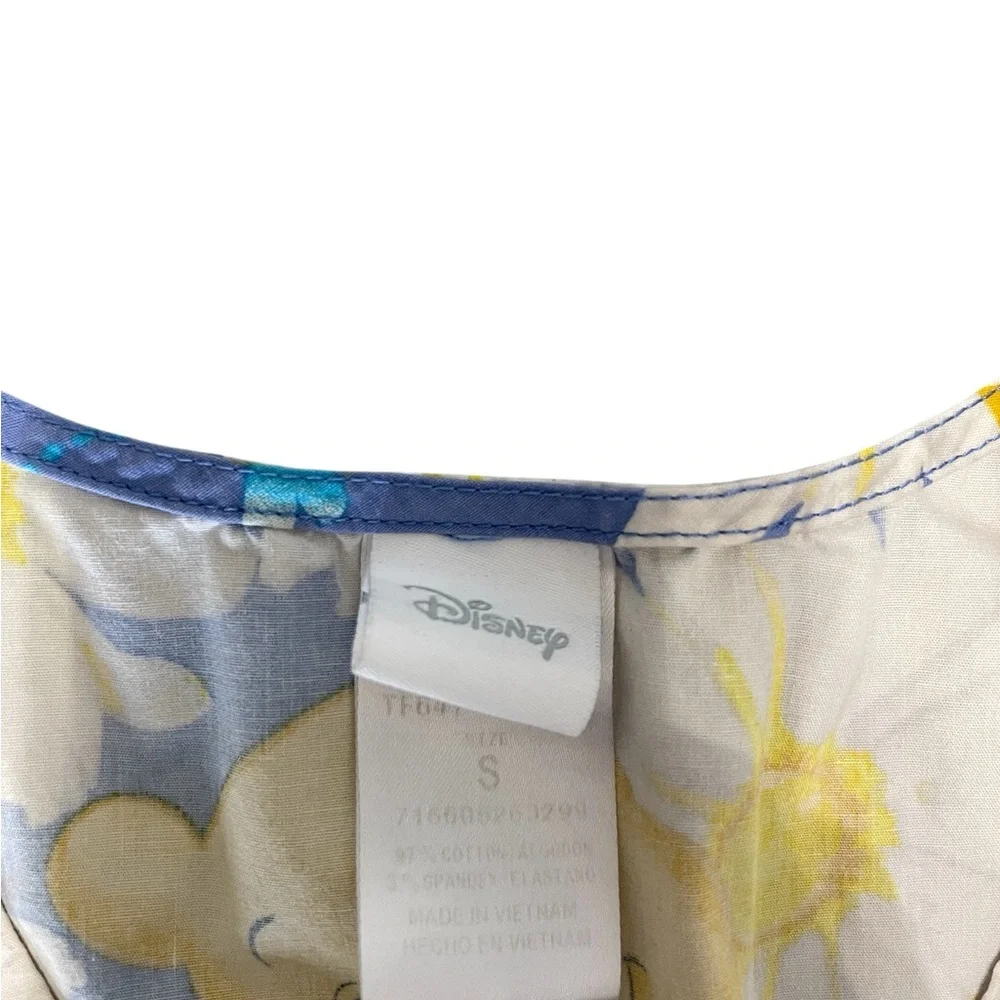 Disney Blue and Yellow Floral Print Adult Woman’s Scrub.
Size S - Picture 6 of 13